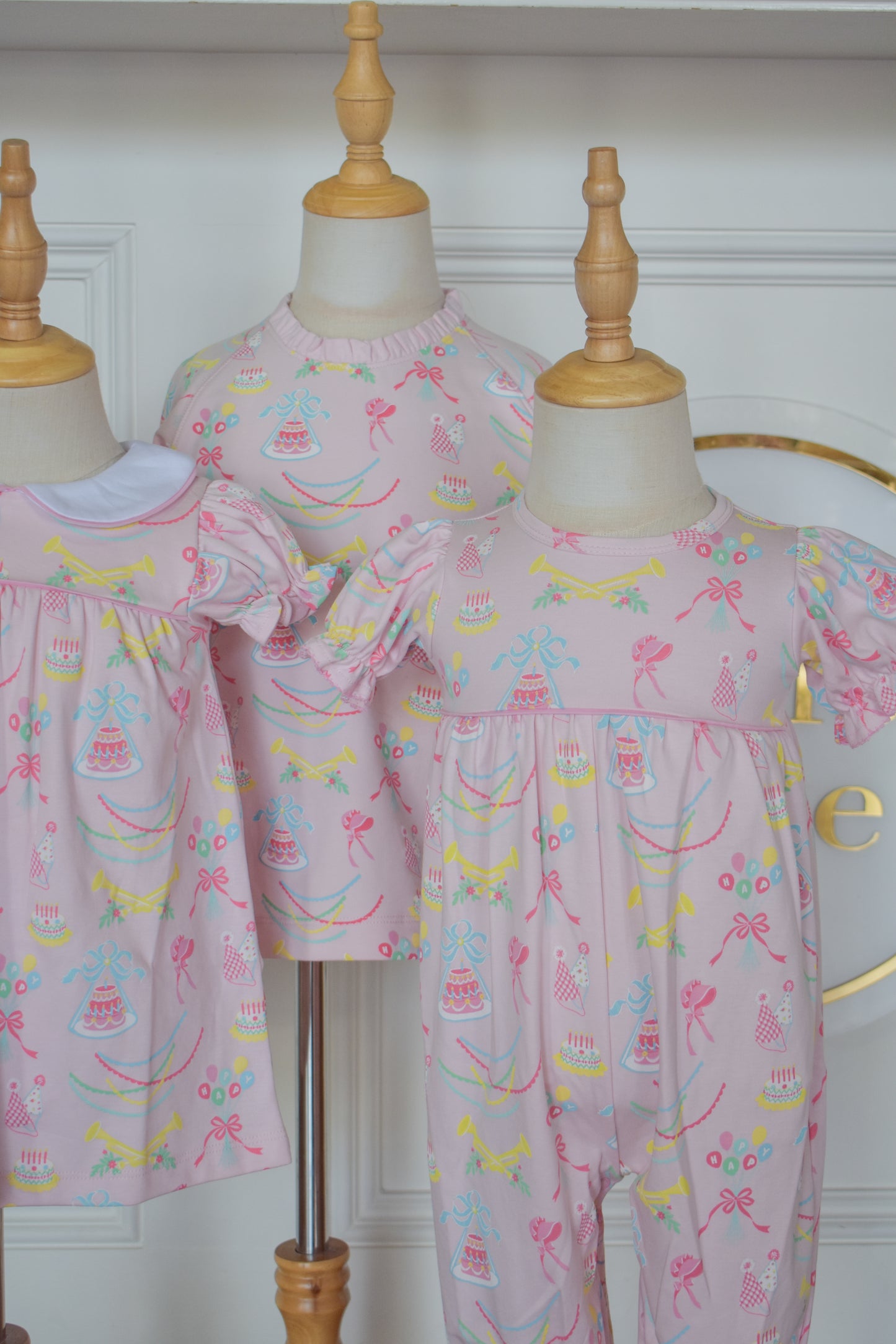 Short Sleeve Britt Romper-Golden Birthday