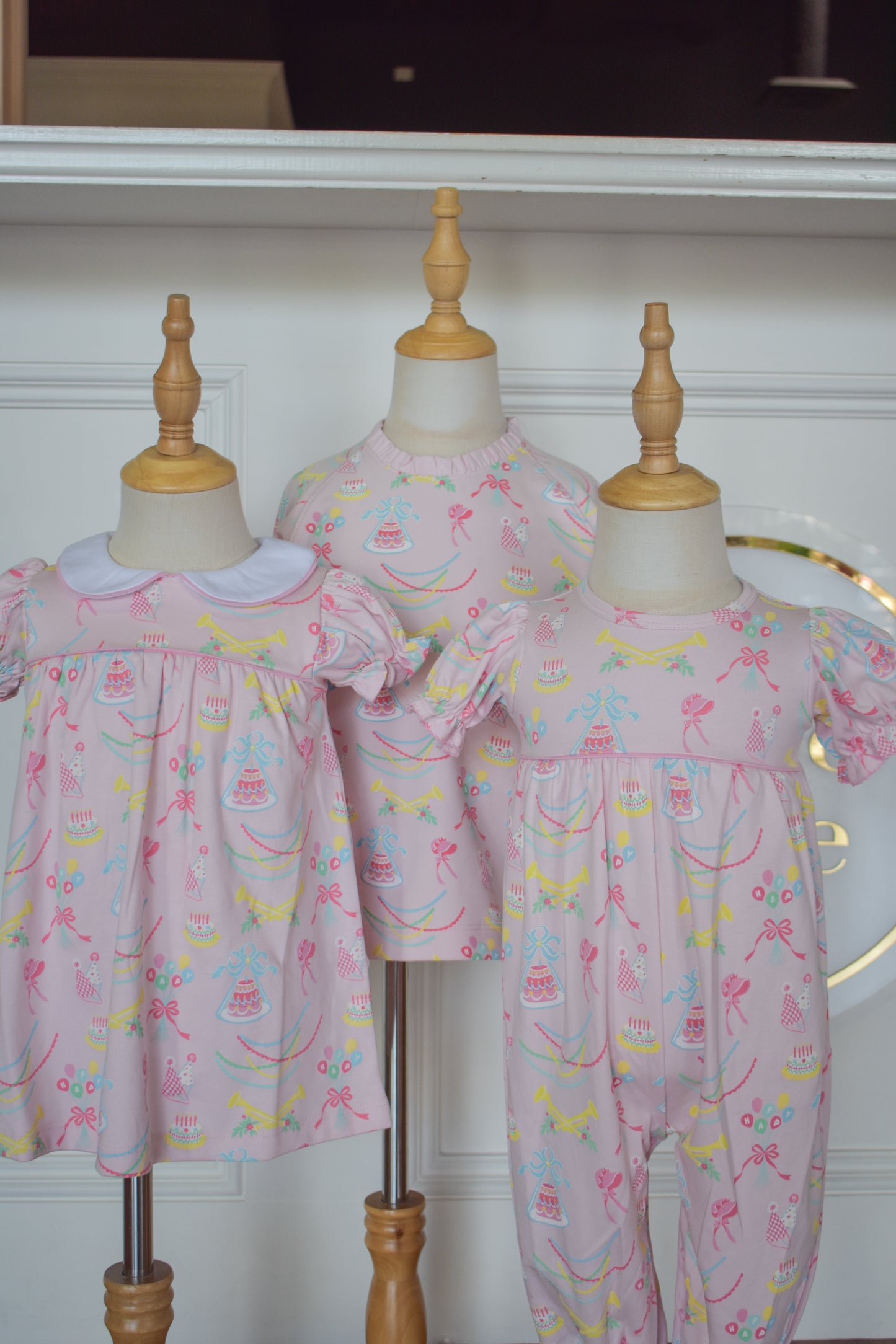 Short Sleeve Britt Romper-Golden Birthday