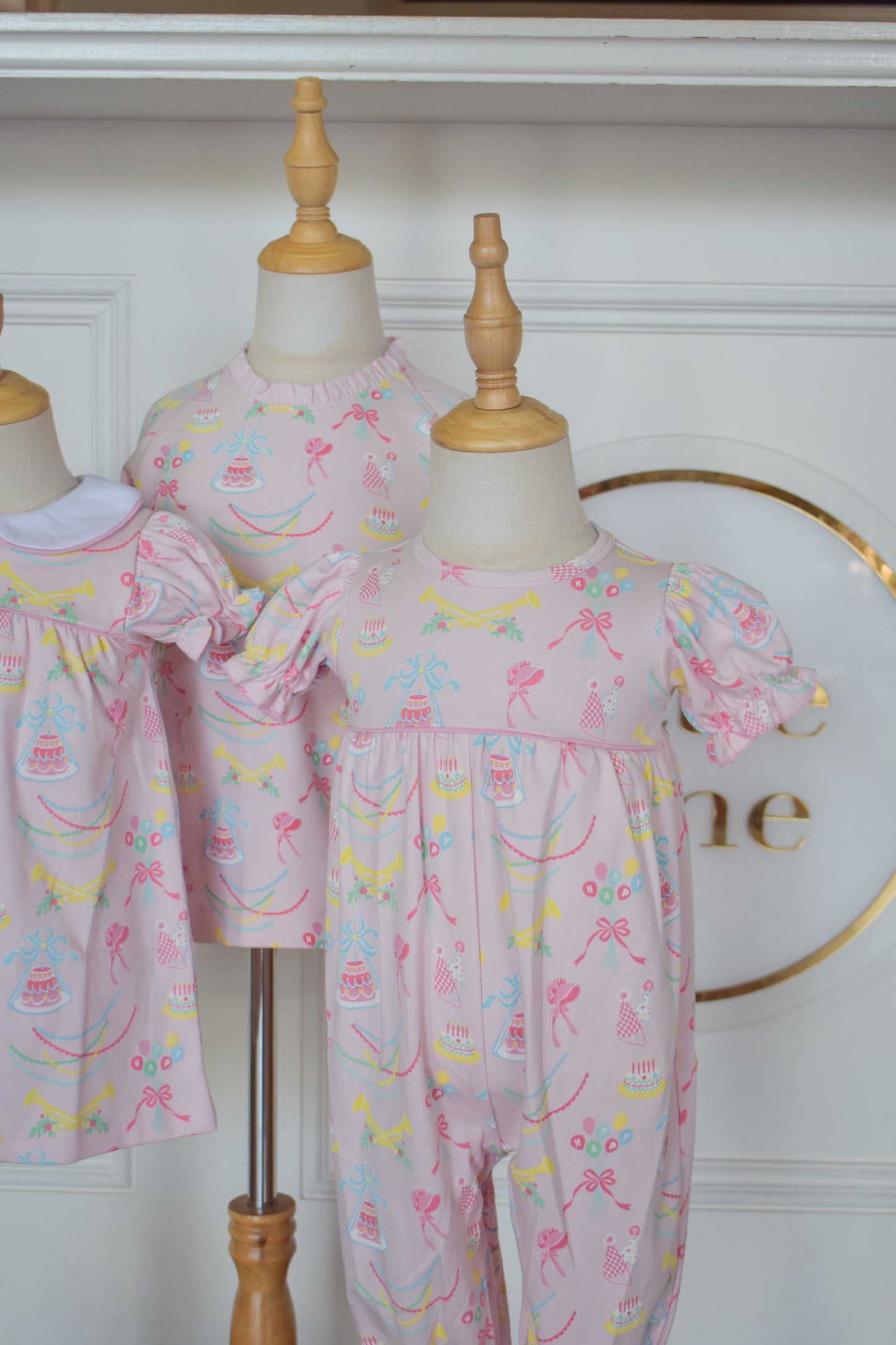 Short Sleeve Britt Romper-Golden Birthday