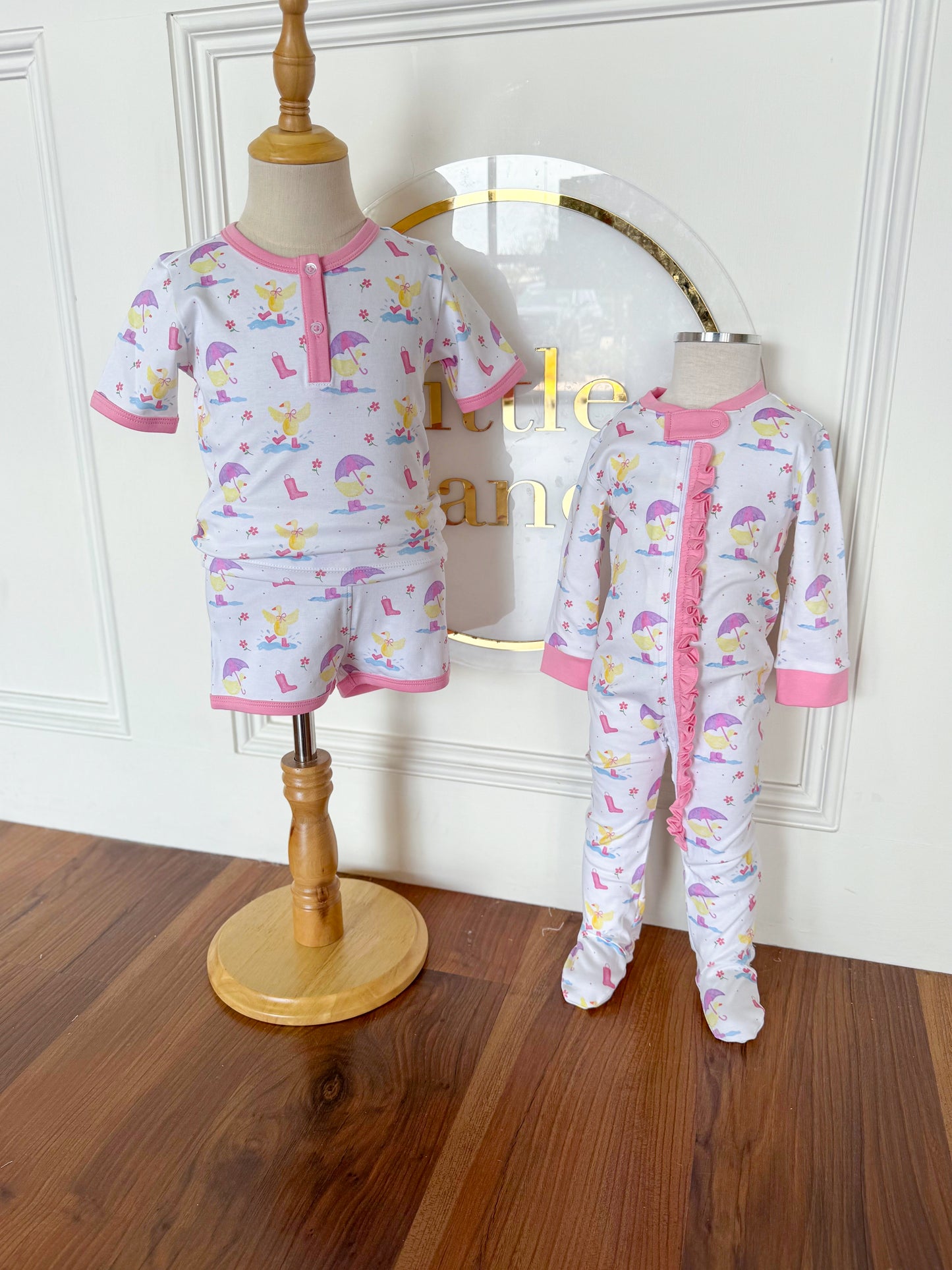 Girls Short Jammies Set - Its Raining, Its Pouring