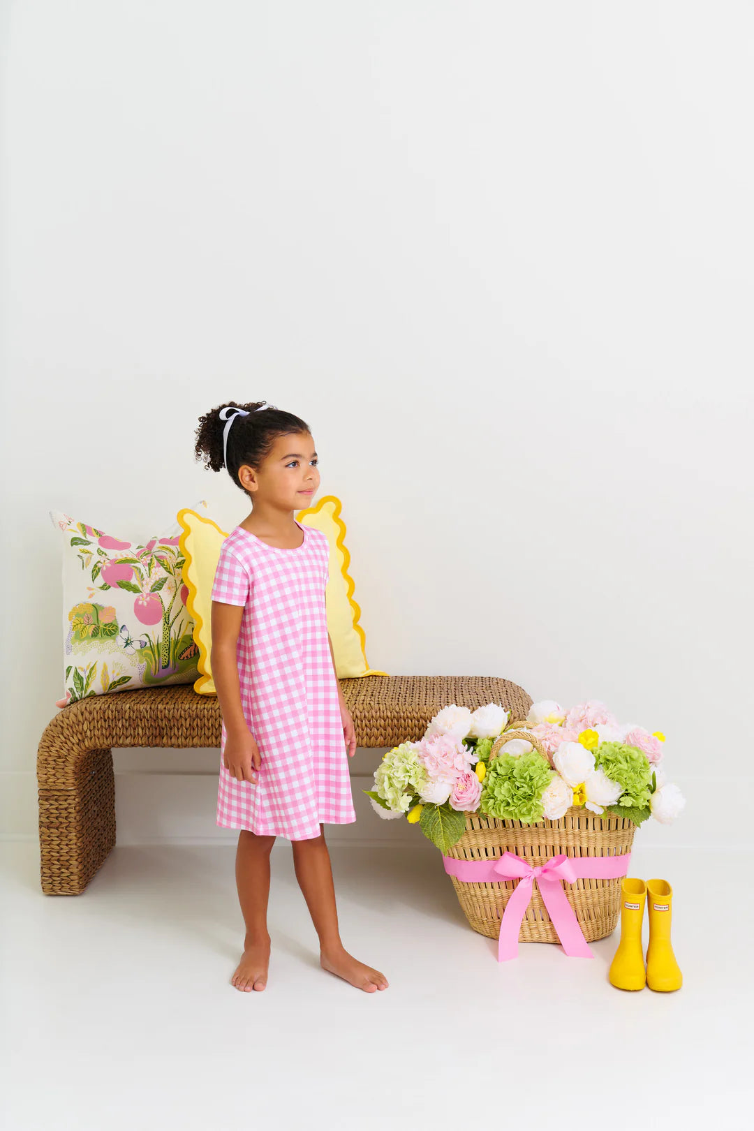 Polly Play Dress Hamptons Hot Pink Gingham