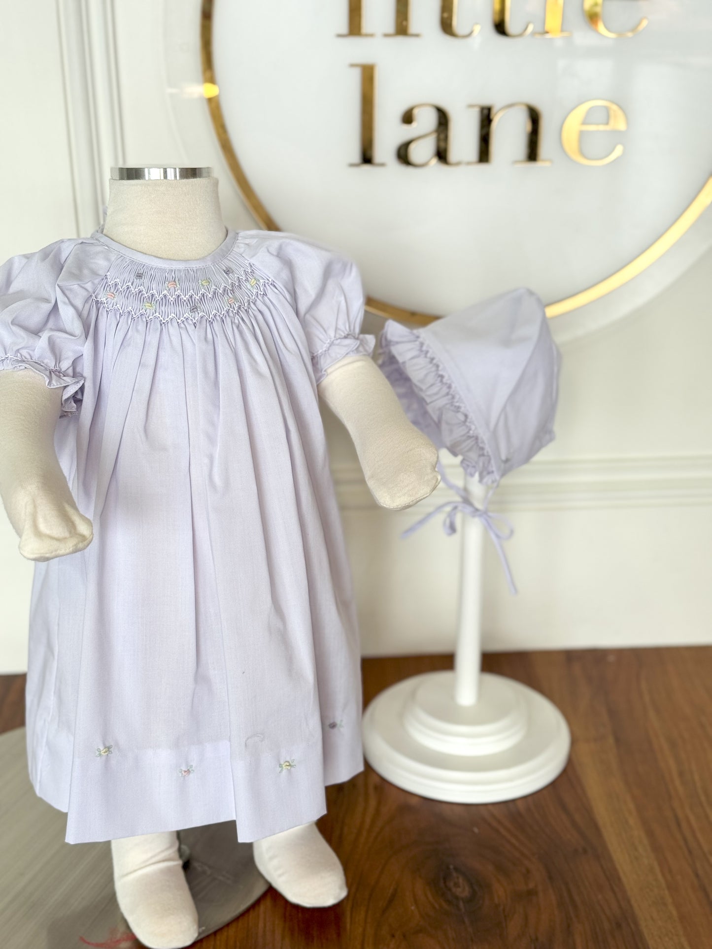Lavender Floral Smocked Daygown