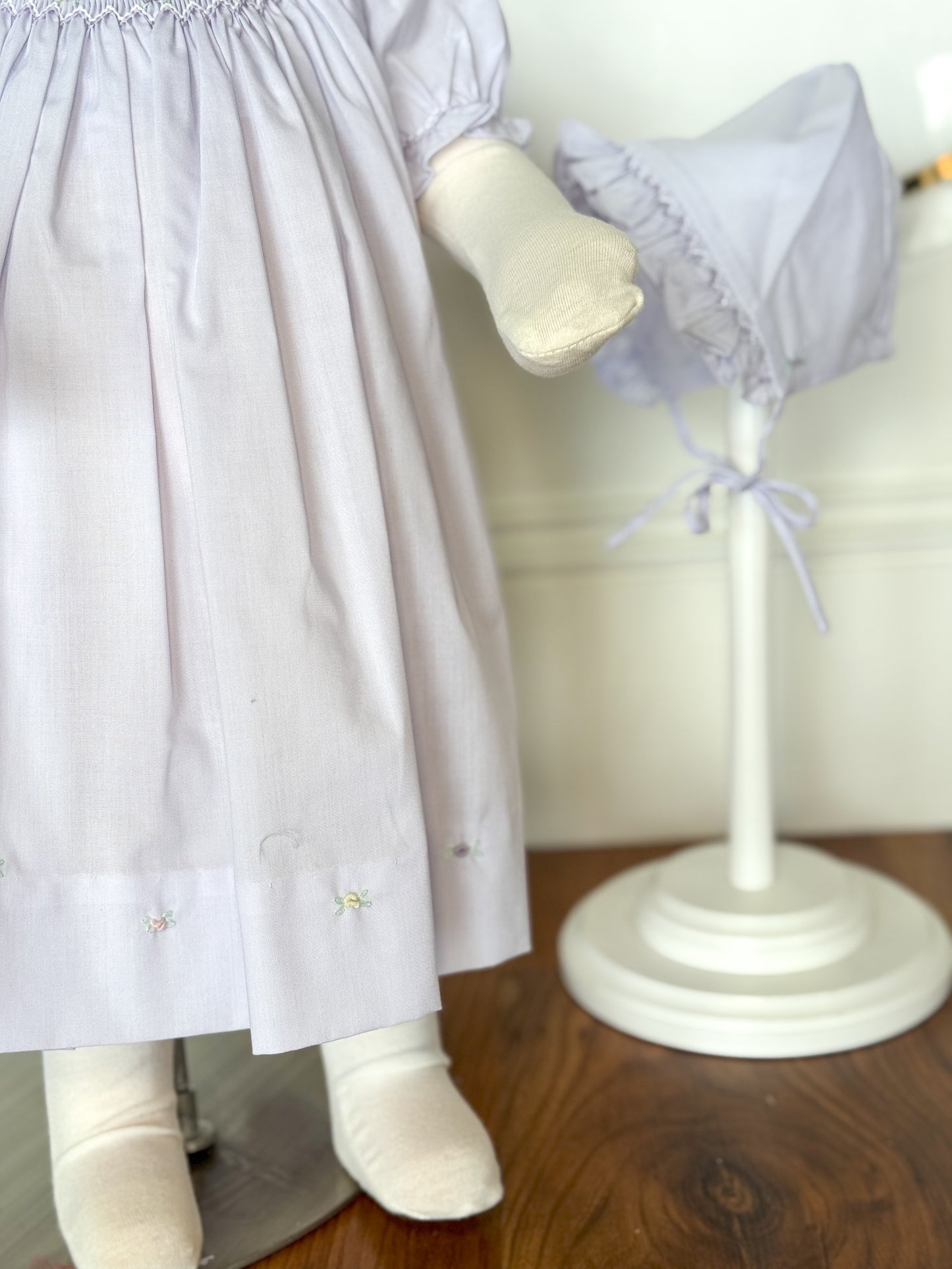 Lavender Floral Smocked Daygown
