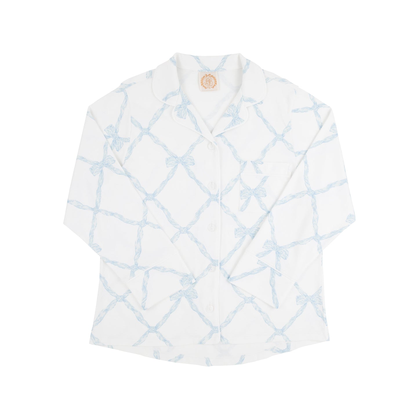 Women's Let Me Lounge Pajama Set-Blue Belle Meade Bow