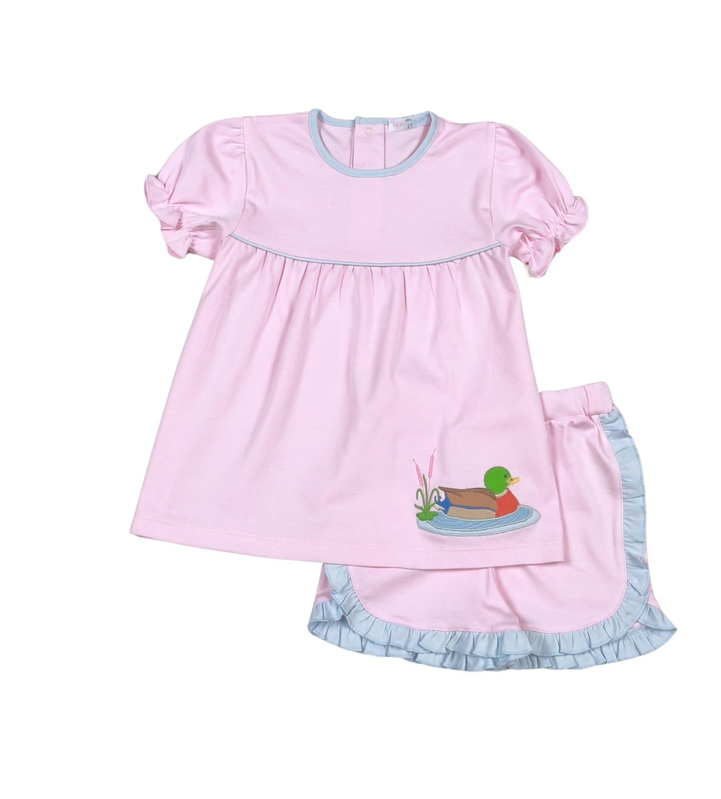 Mallard Meadow Pink Pima Short Set