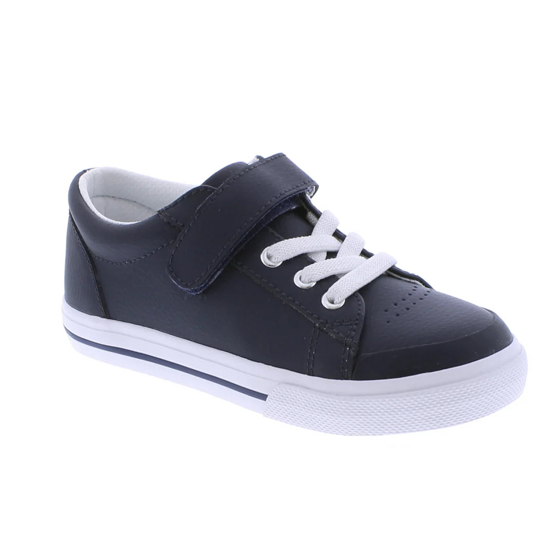 Reese Navy Leather Sneaker