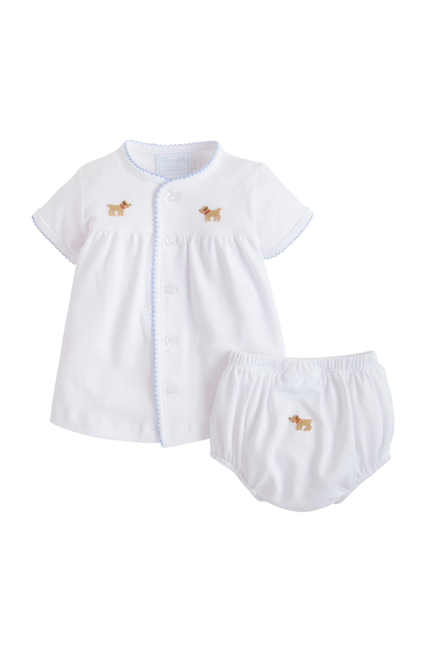 Pinpoint Layette Knit Set-Boy Lab