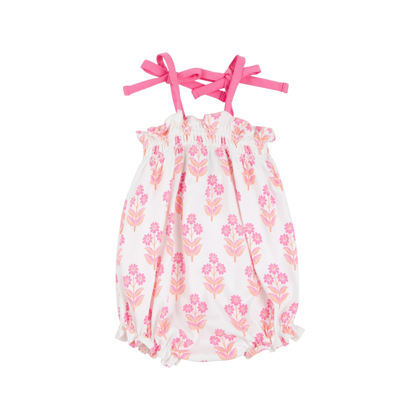 Rosey Romper-Bridgetown Harbour Hand Block