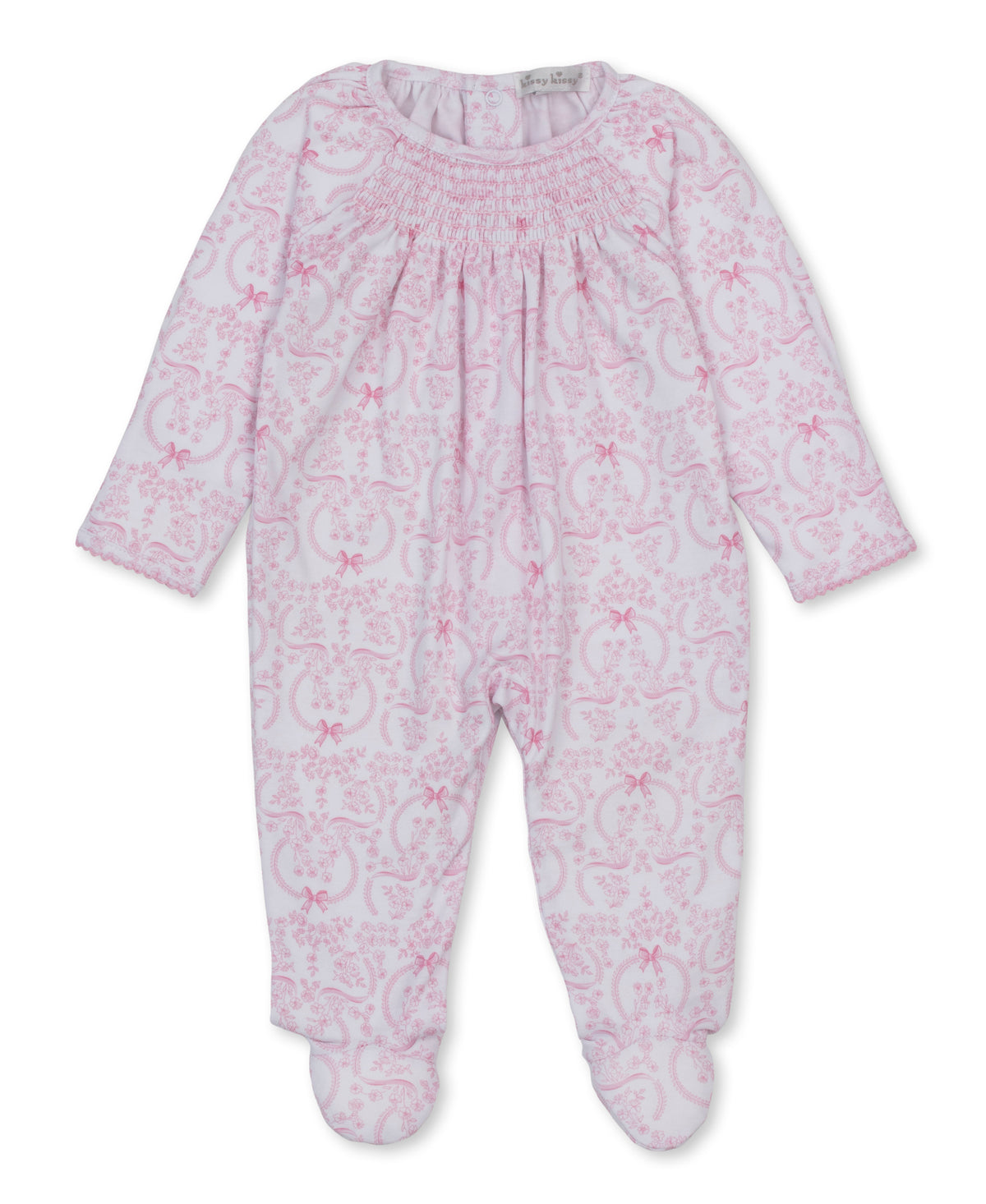 Delicate Blooms Smocked Footie