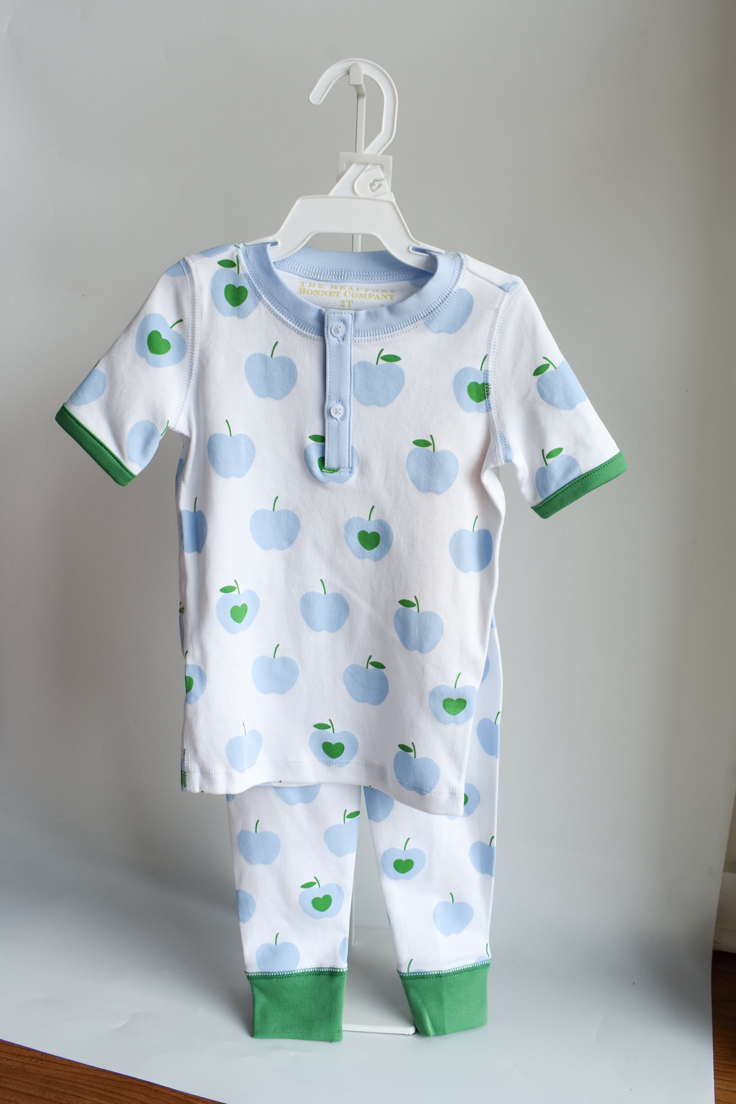 Sutton's Short Sleeve Sleep Set-Blue Applecrest Orchard