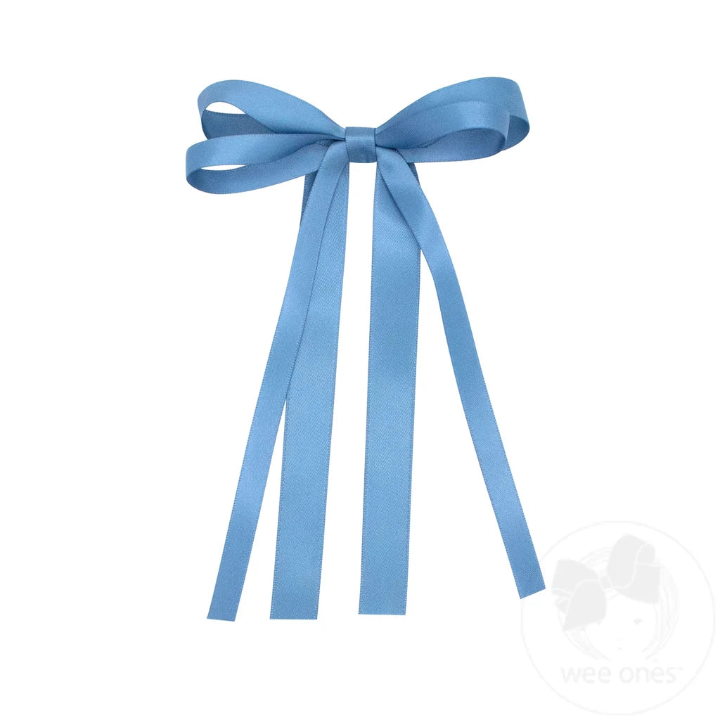 Mini Double Satin Streamer Bow