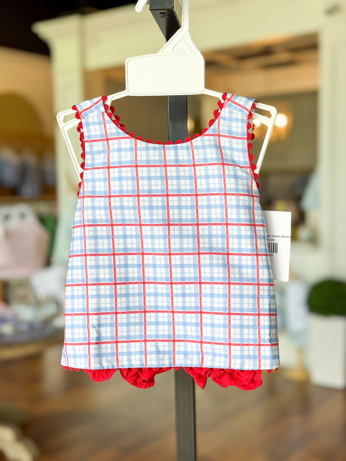 “Plaid” To Be An American! Sammy Bloomer Set