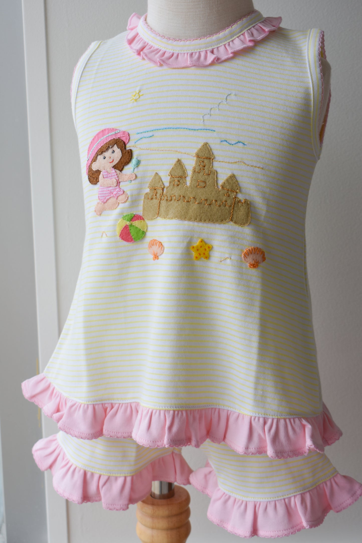 She Sells Seashells Sunny Striped Short Set