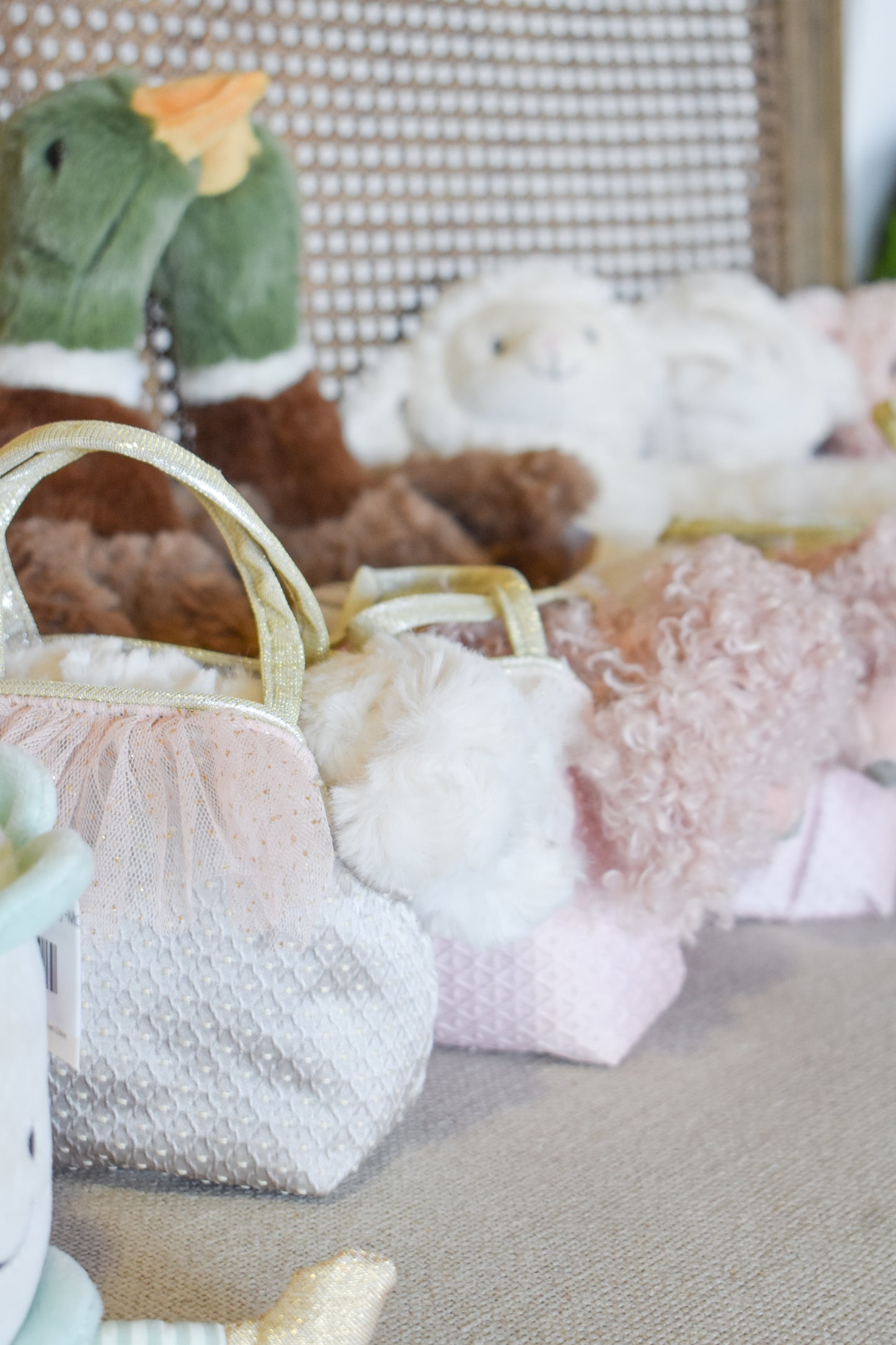 Sugar Maltese Puppy Plush Toy In Purse-Mon Ami