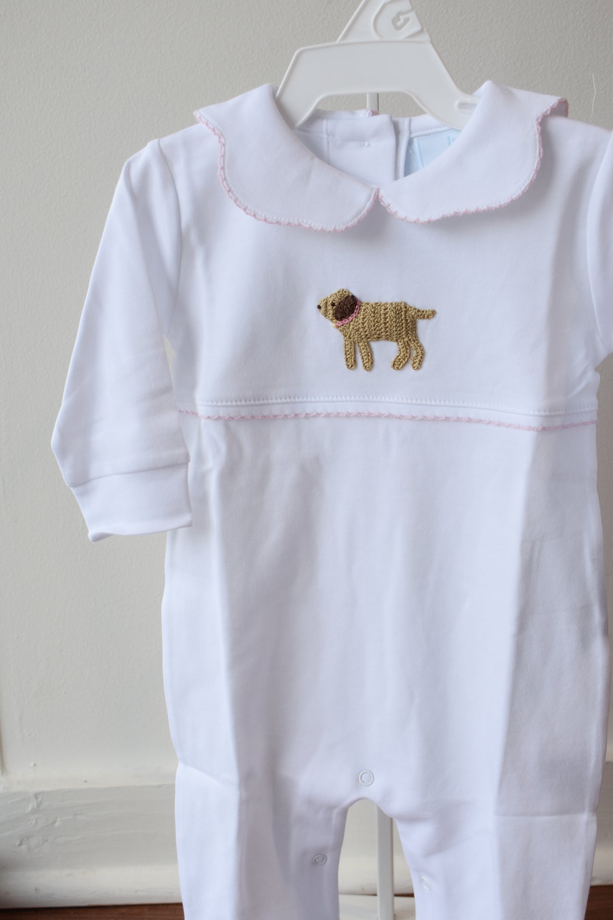 Crochet Playsuit-Pink Lab