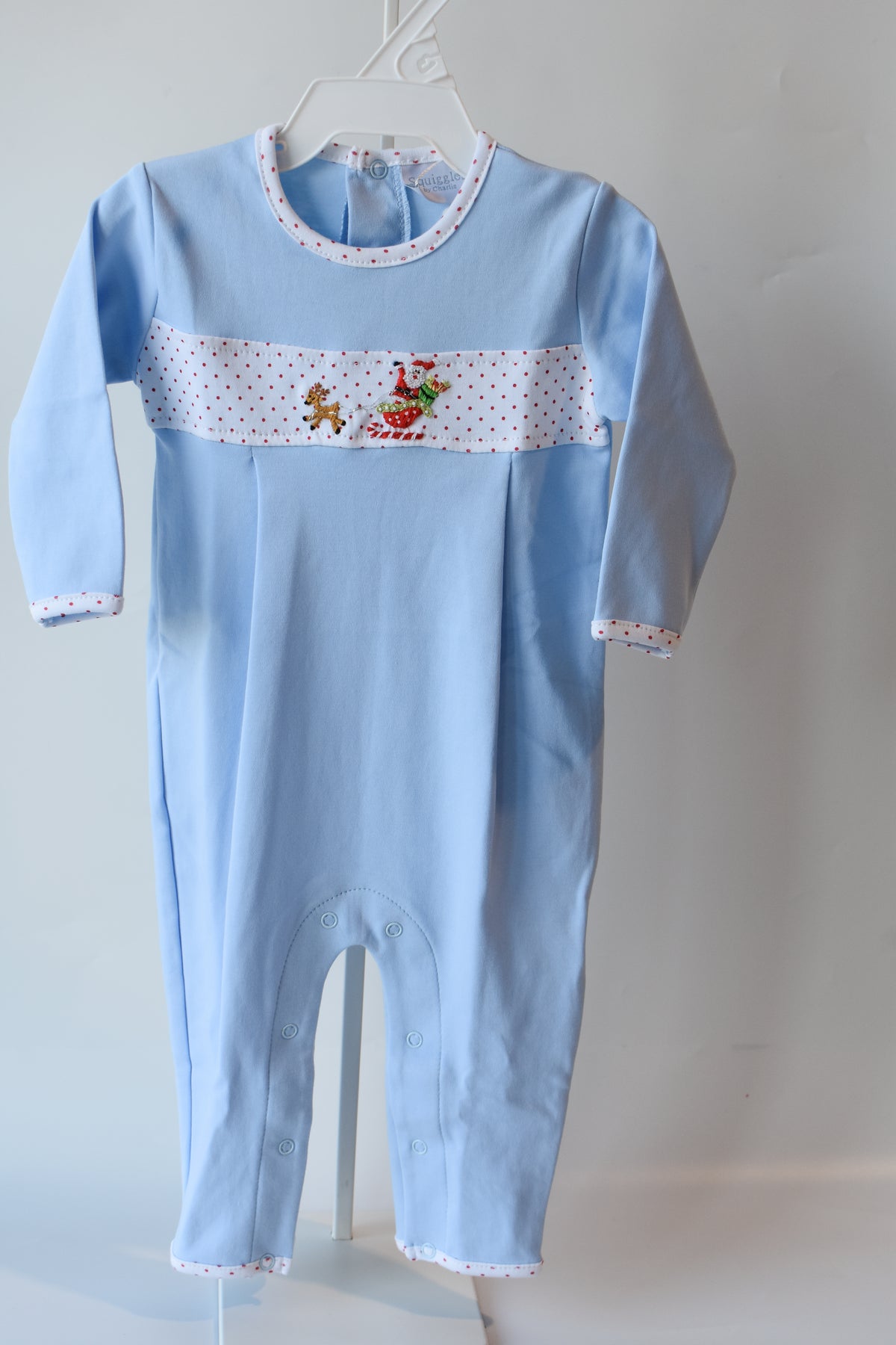 Santa in the Sky Long Romper