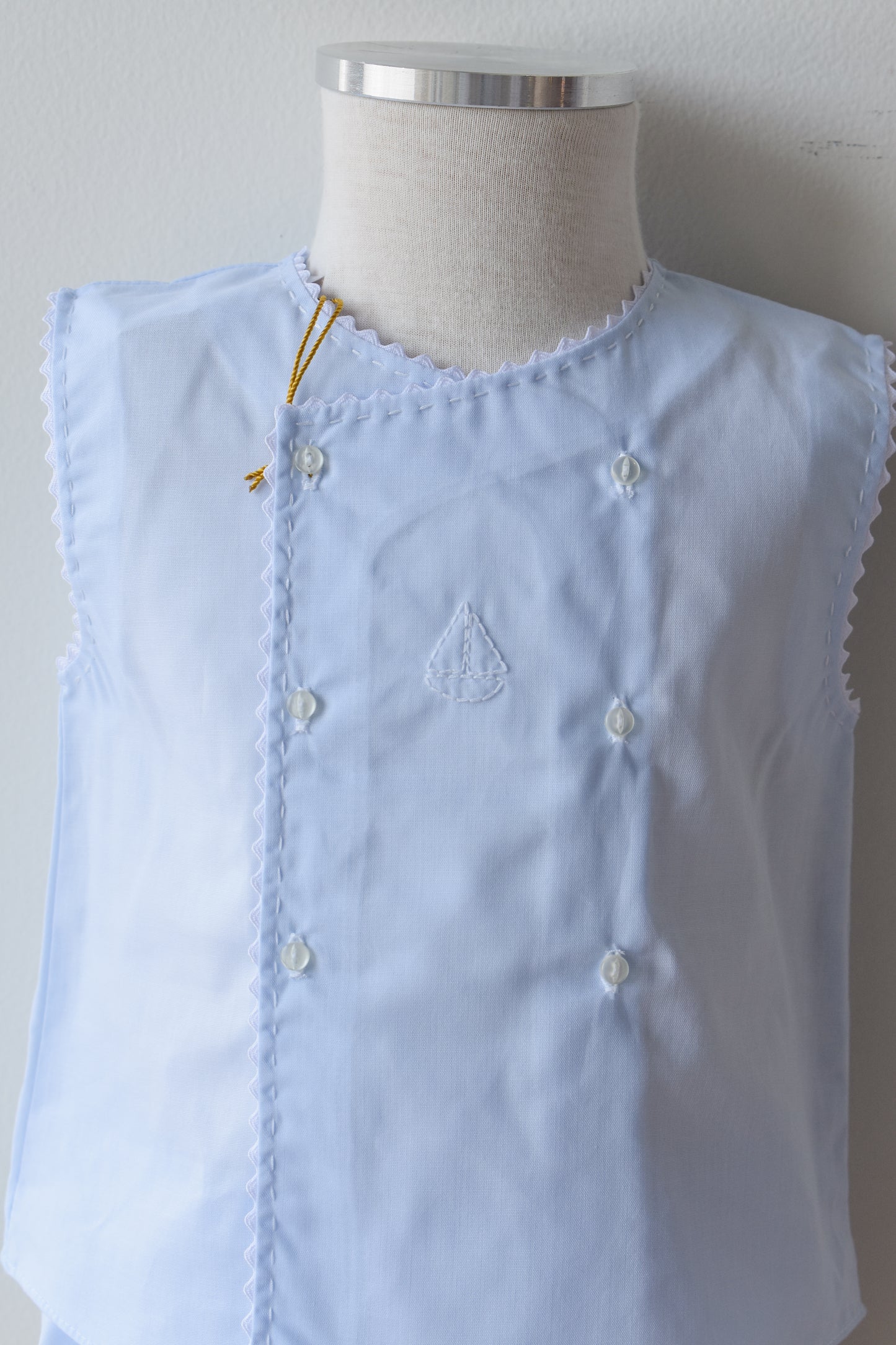 Boy’s Sailboat Diaper Set in Blue