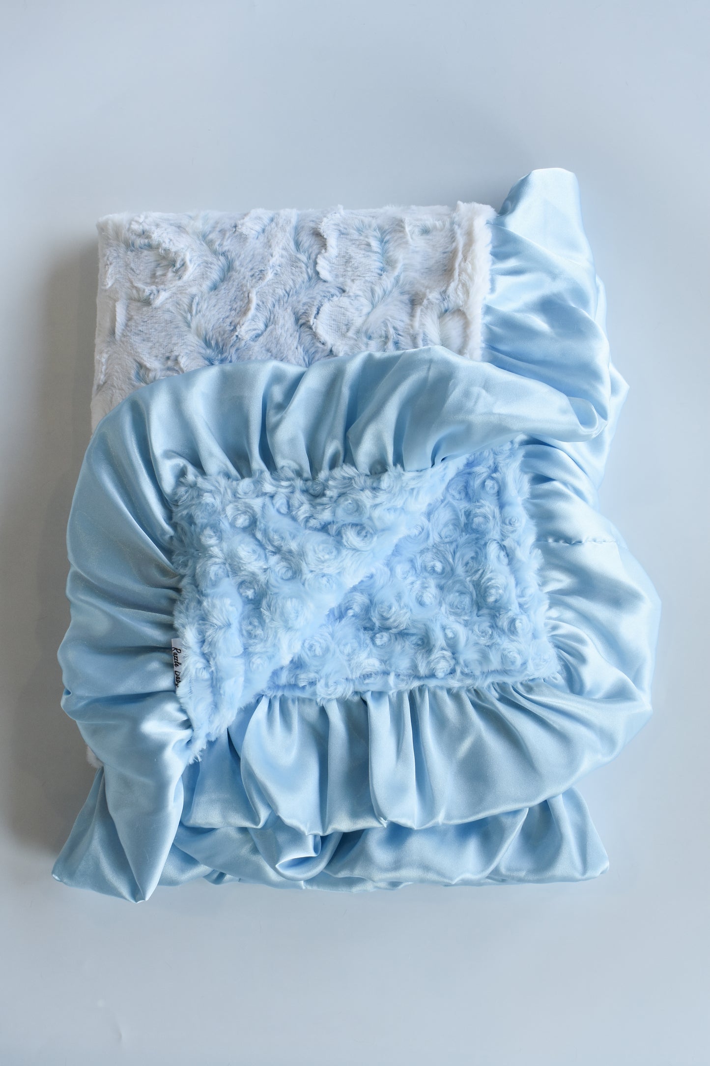 Double Plush Blanket-Baby Blue Owl