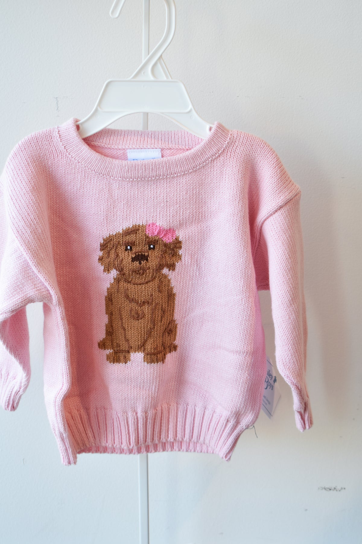 Pink Doodle Crew Sweater