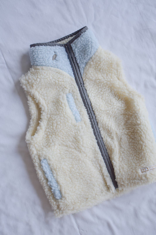 Van Camp Vest-Sherpa Palmetto Pearl/Buckhead Blue