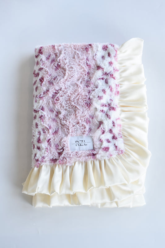 Double Plush Blanket-Wildberry Lynx