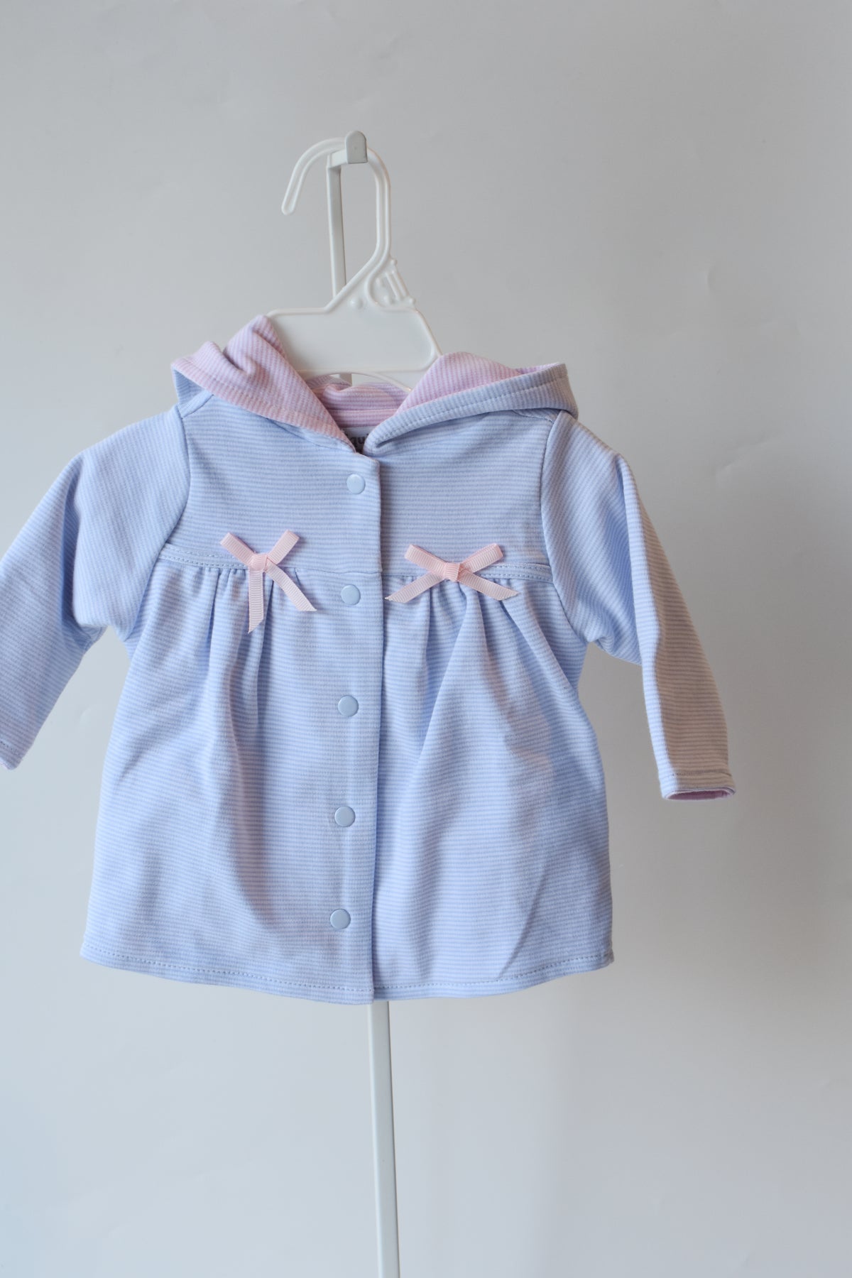 Blue Mini Stripe Bow Jacket