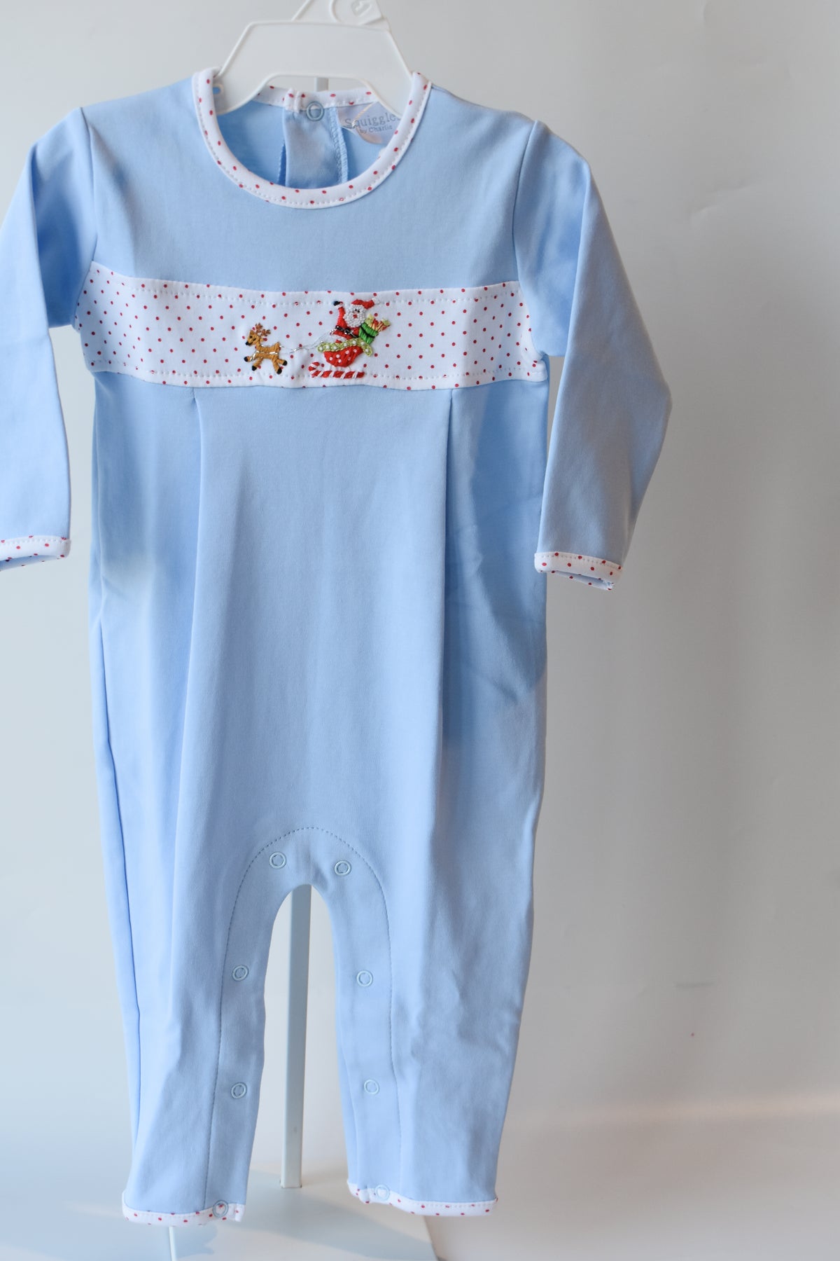 Santa in the Sky Long Romper