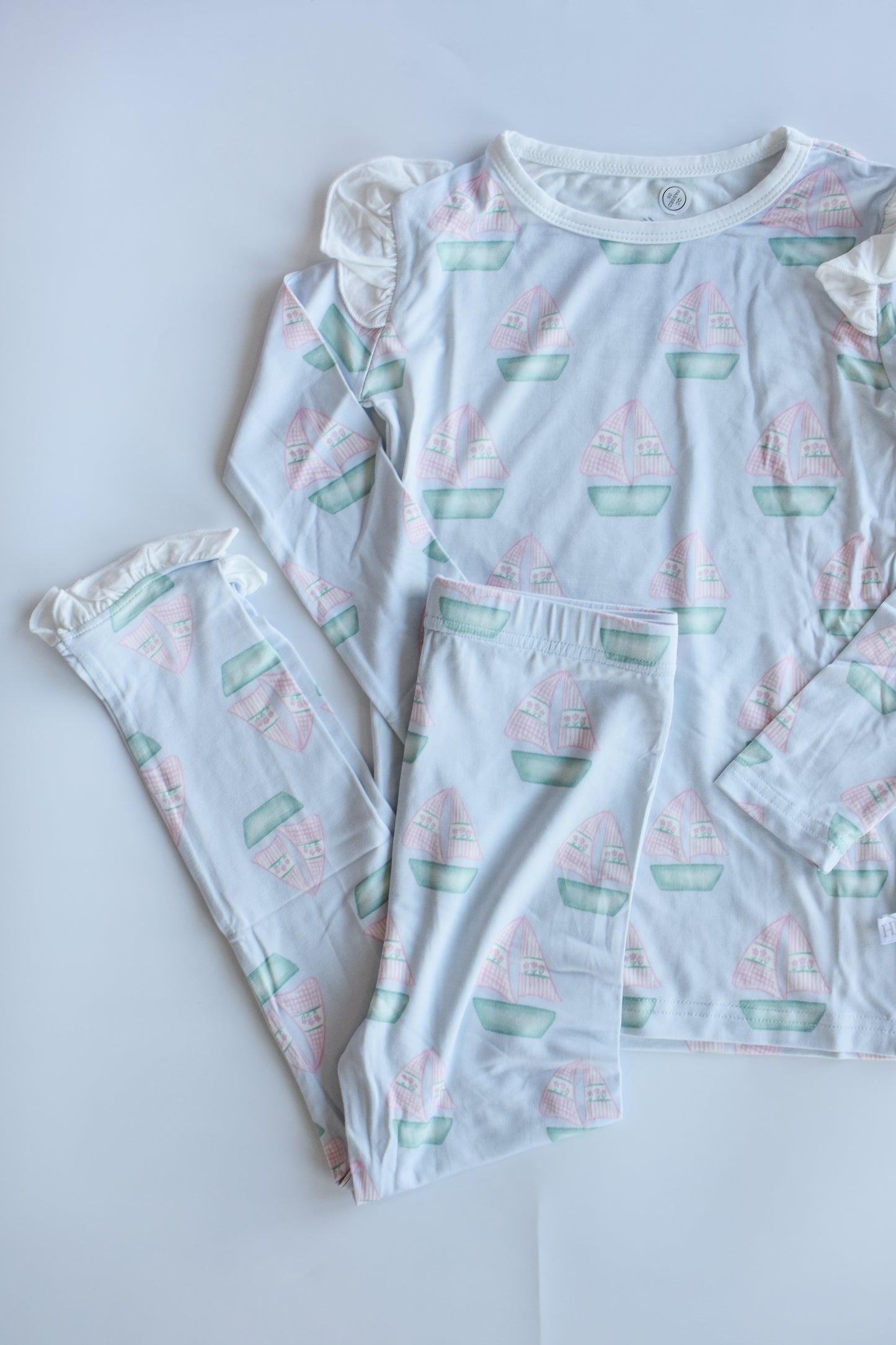 Seaside Sleepin' Girl's Bamboo PJ Pant Set