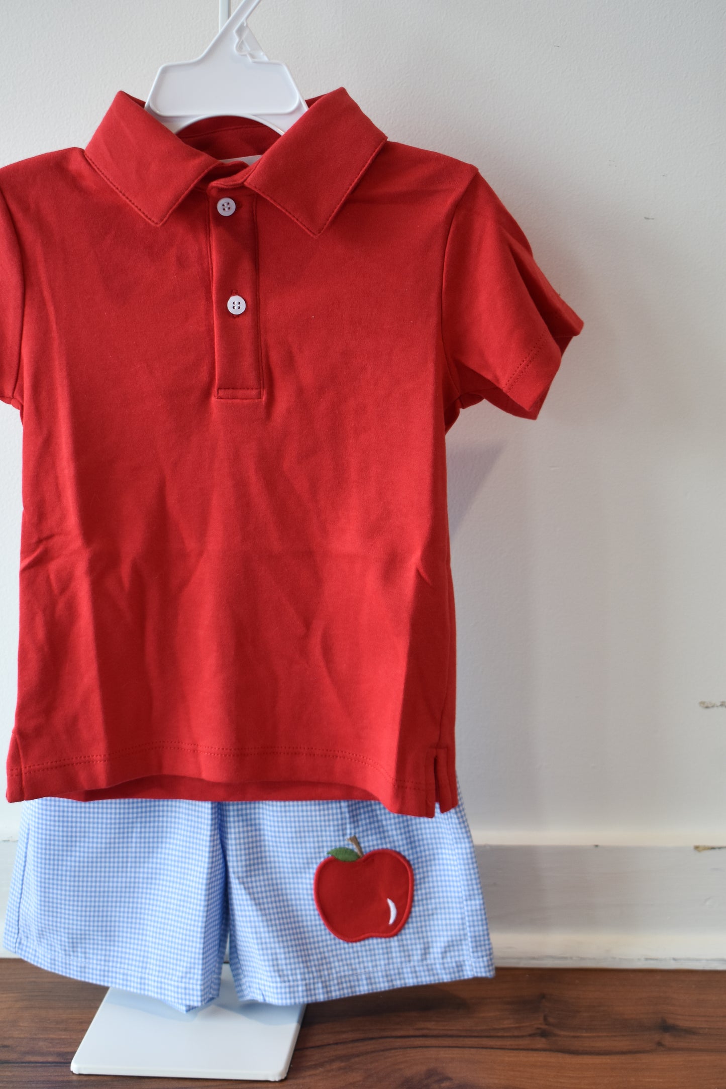 Basic Short Sleeve Polo-Red