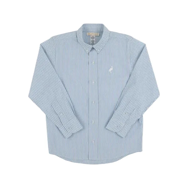 Dean’s List Dress Shirt-Barrington Tally Tickling Stripe