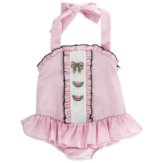 Summer Slice Ruffled One Piece Swim