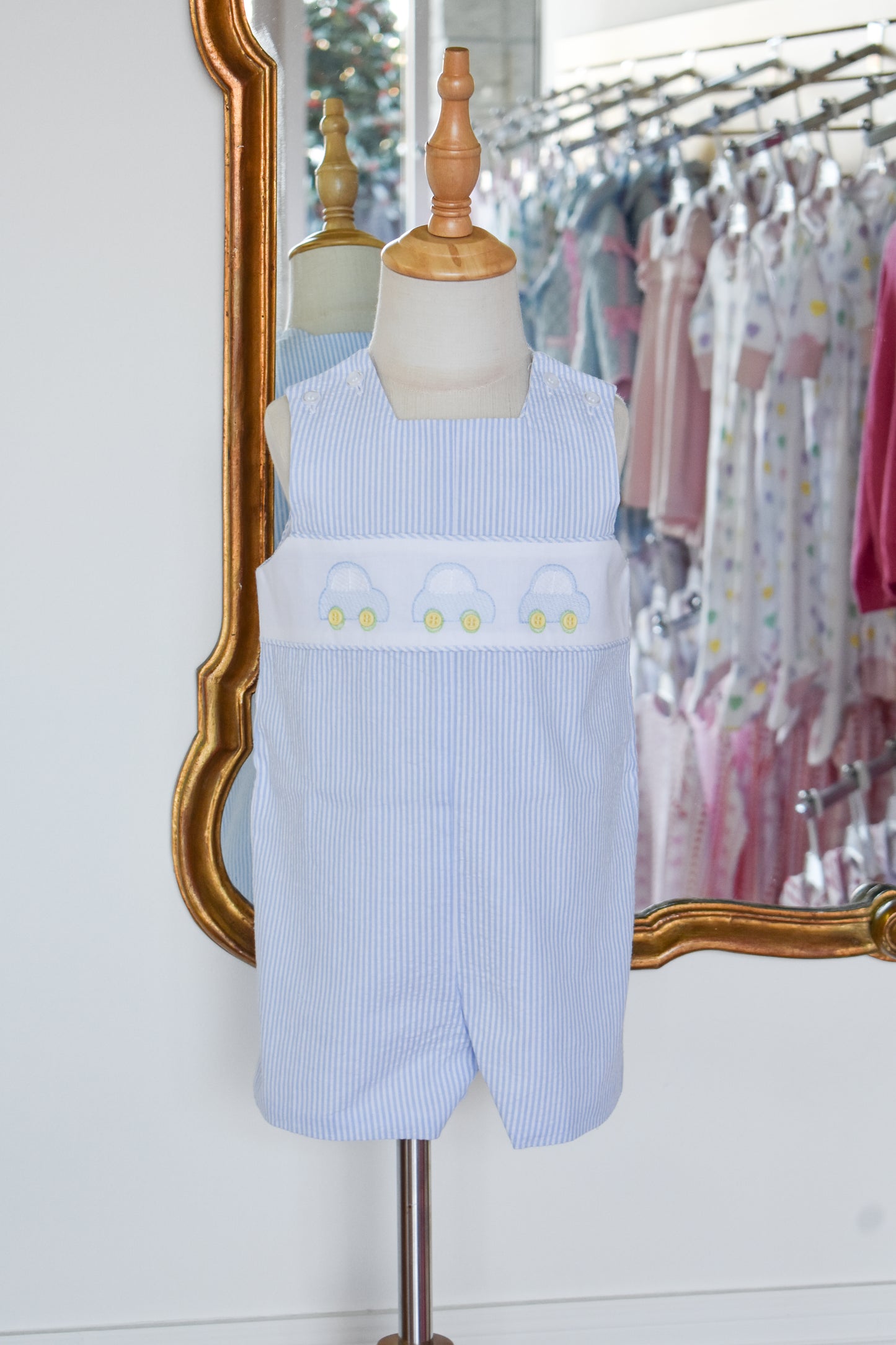 Little Lanes-Blue Seersucker Jon Jon
