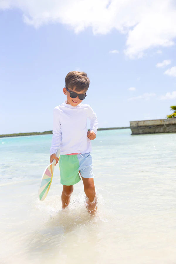 Country Club Colorblock Swim Trunks