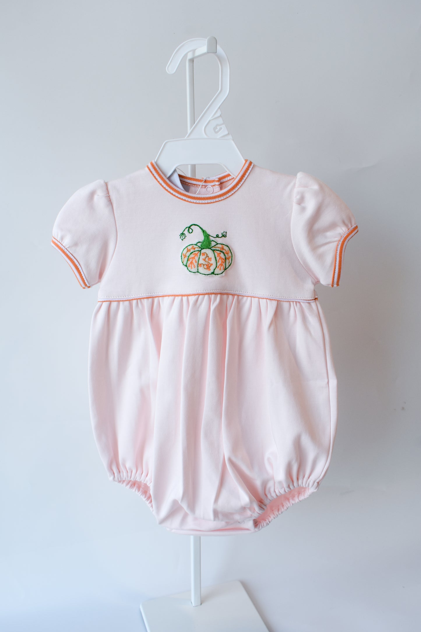 Pink Mini Pumpkin Puff Sleeve Bubble
