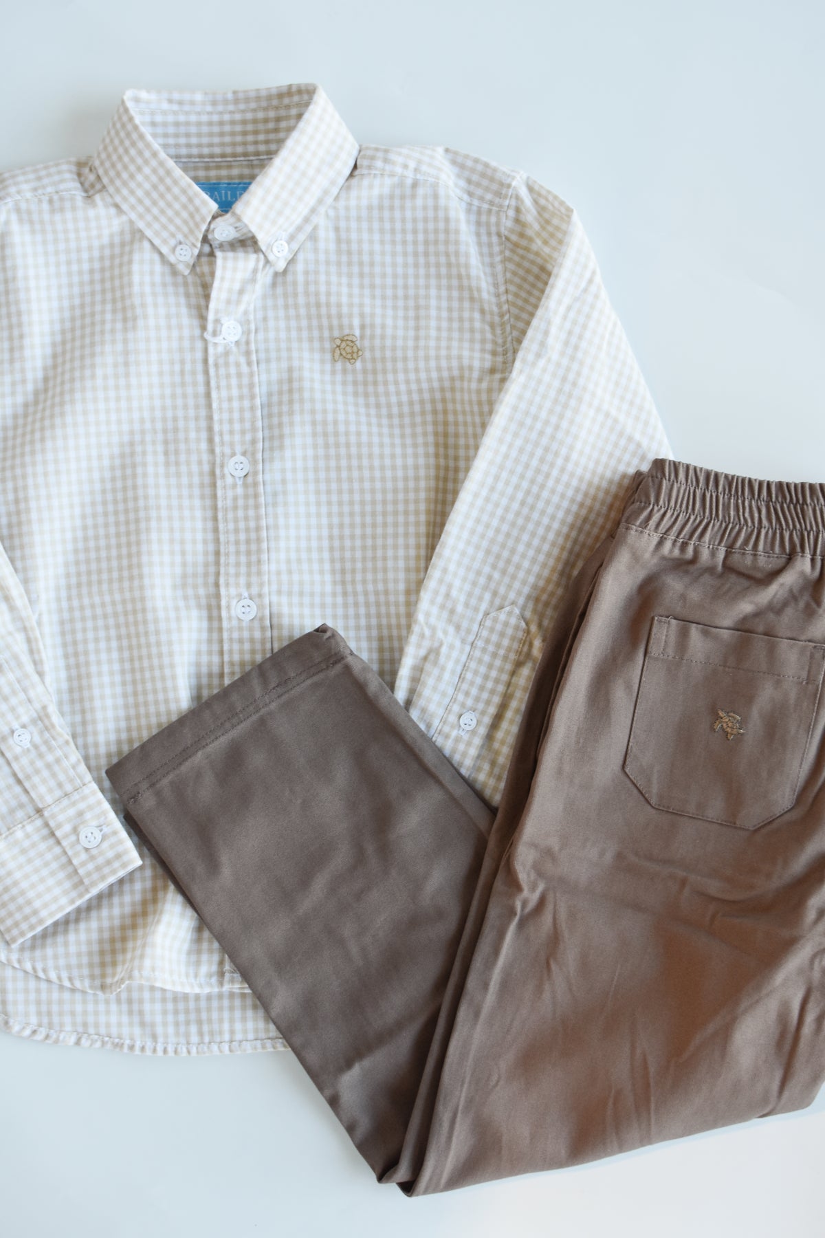 Charlie Pull On Pants-Putty Brown Twill