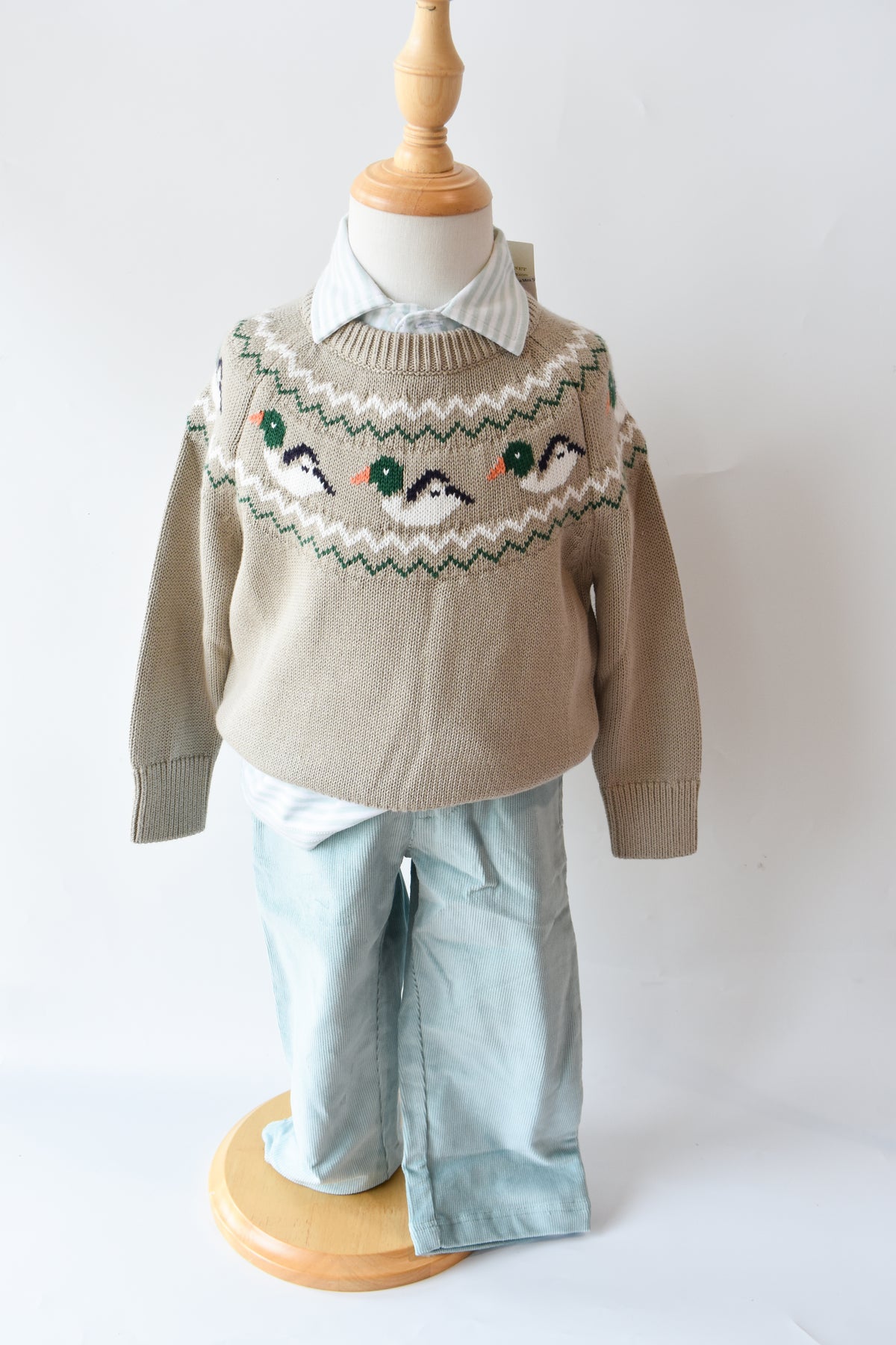 Isaac’s Sweater Fairisle-Keeneland Ducks