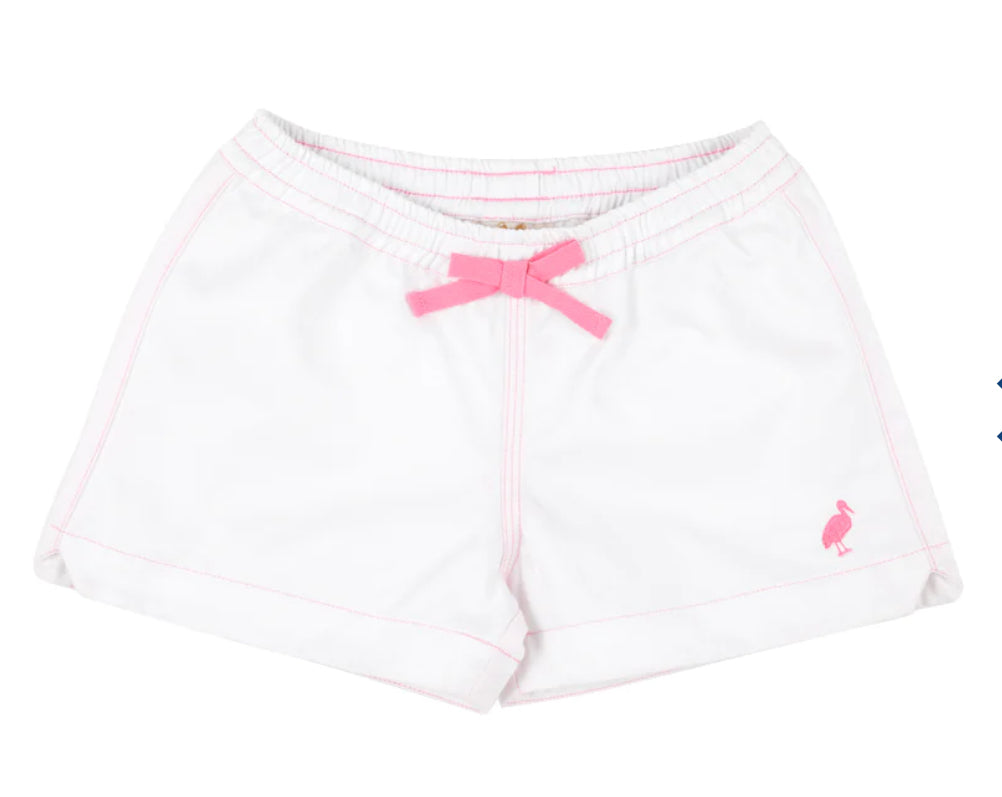 Cheryl Shorts-Worth Avenue White/Hamptons Hot Pink