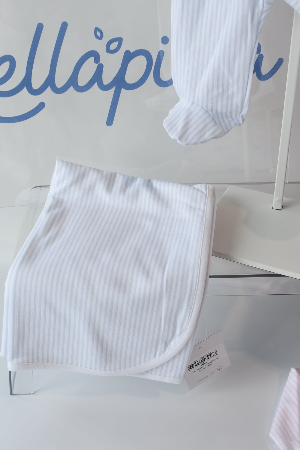 Classic Nella Stripe Receiving Blanket