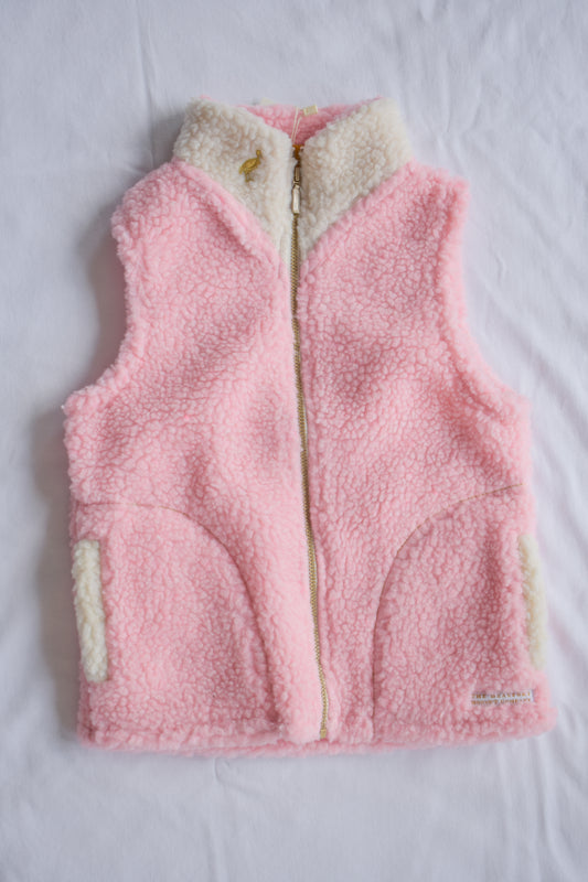 Van Camp Vest-Sandpearl Pink Sherpa