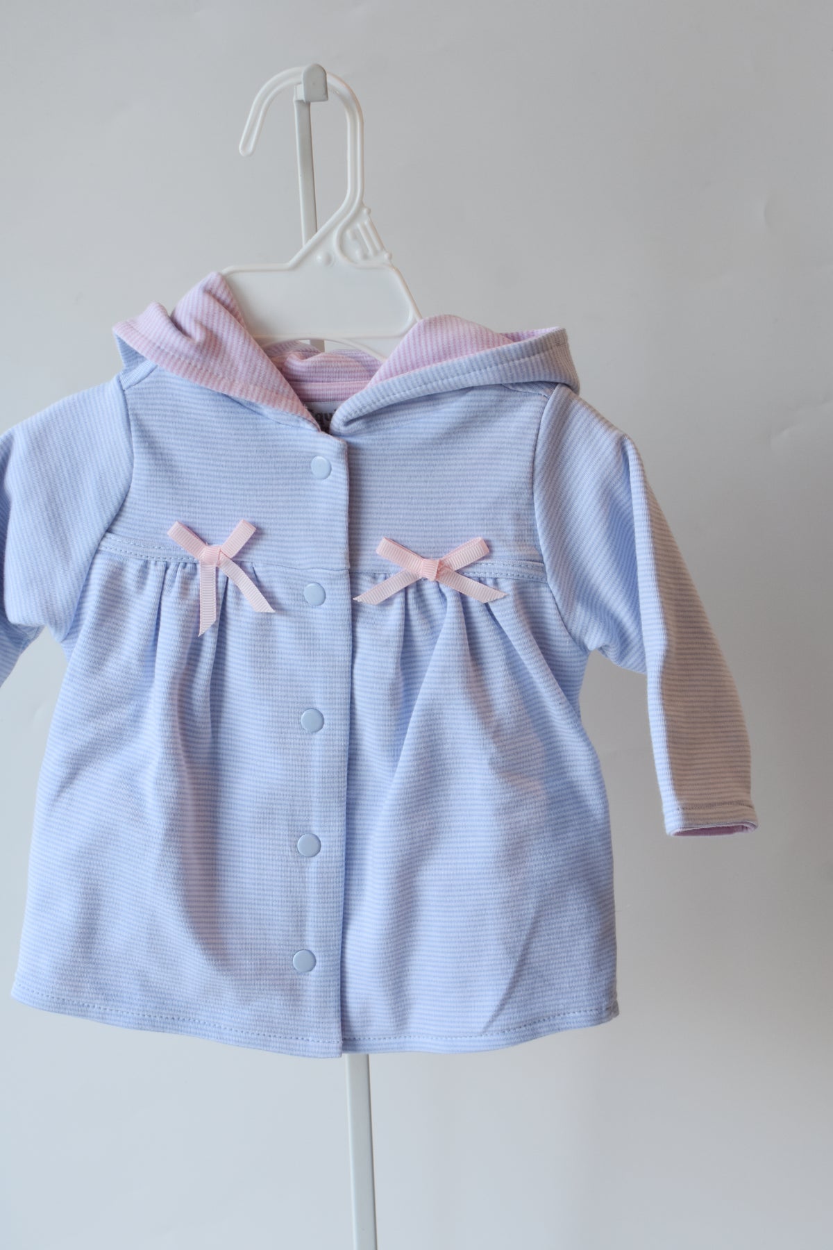 Blue Mini Stripe Bow Jacket
