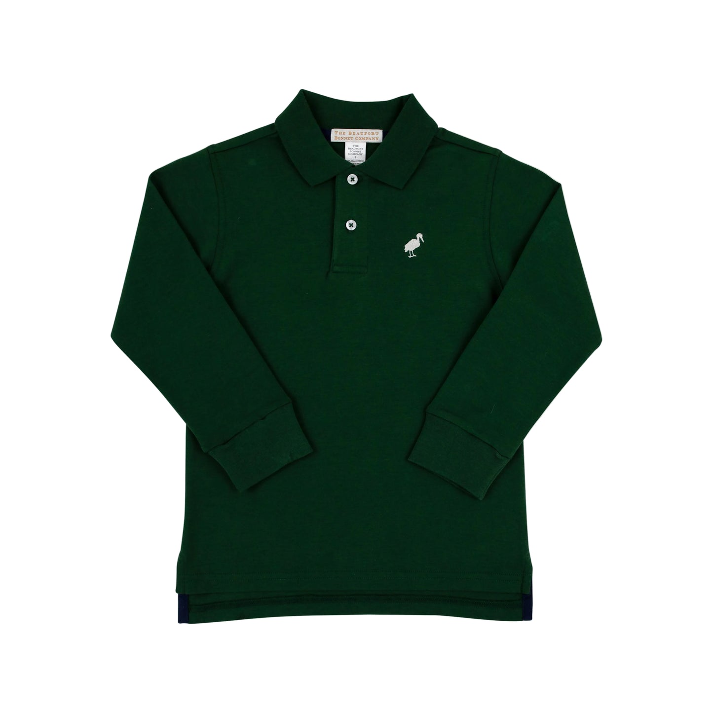 Prim and Proper Polo LS-Grier Green