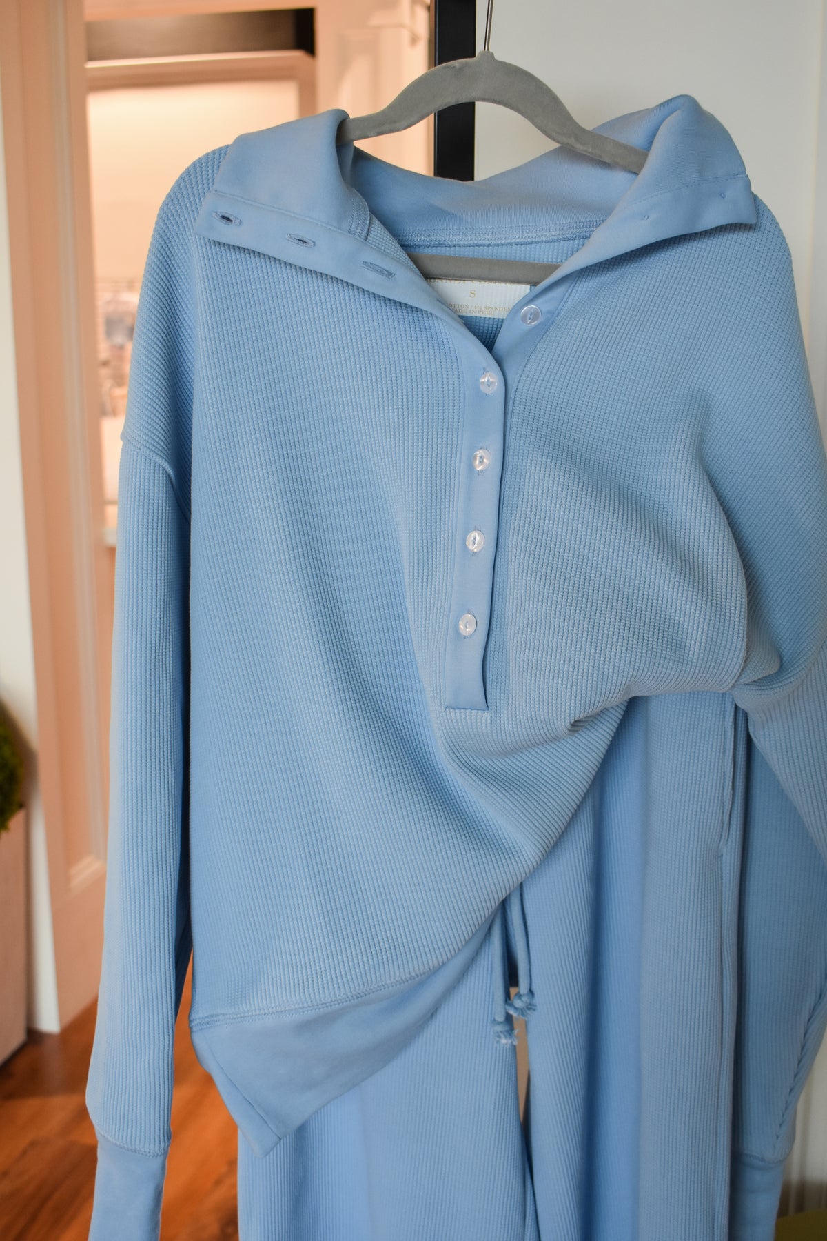 Libby's Women's Lounge Set-Sarasota Sky Waffle Knit
