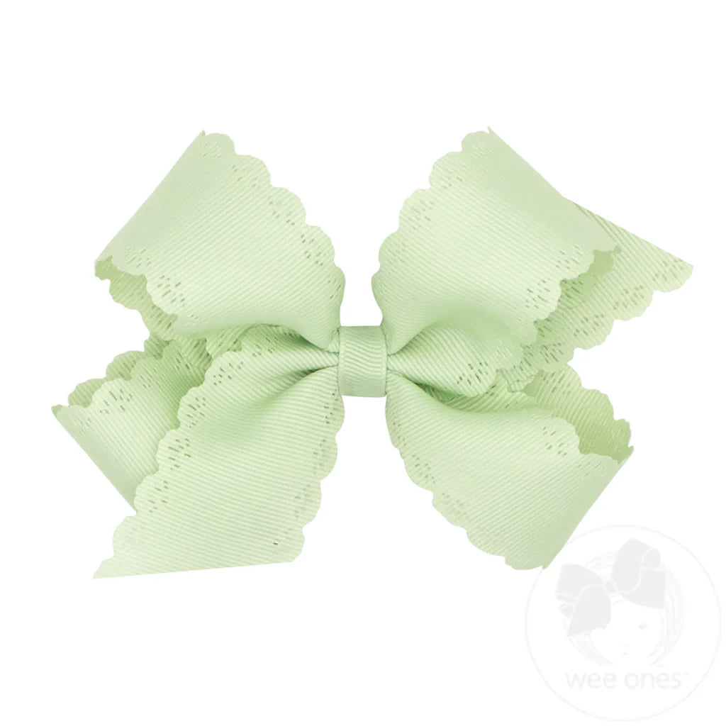 Small King Eyelet Classic Grosgrain Bow