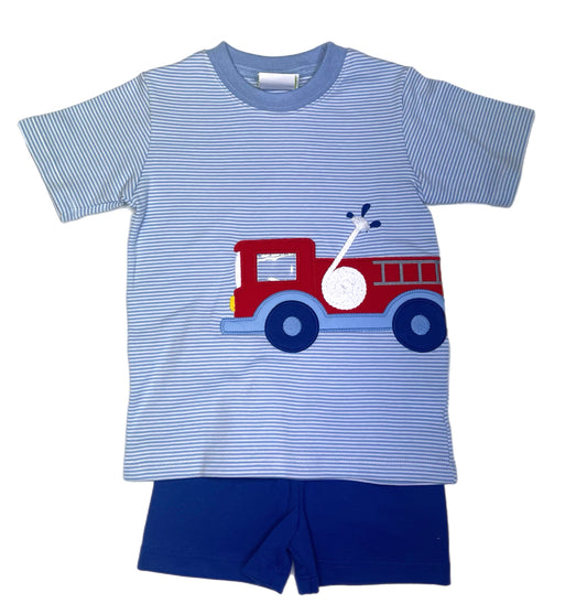 Firetruck Short Set