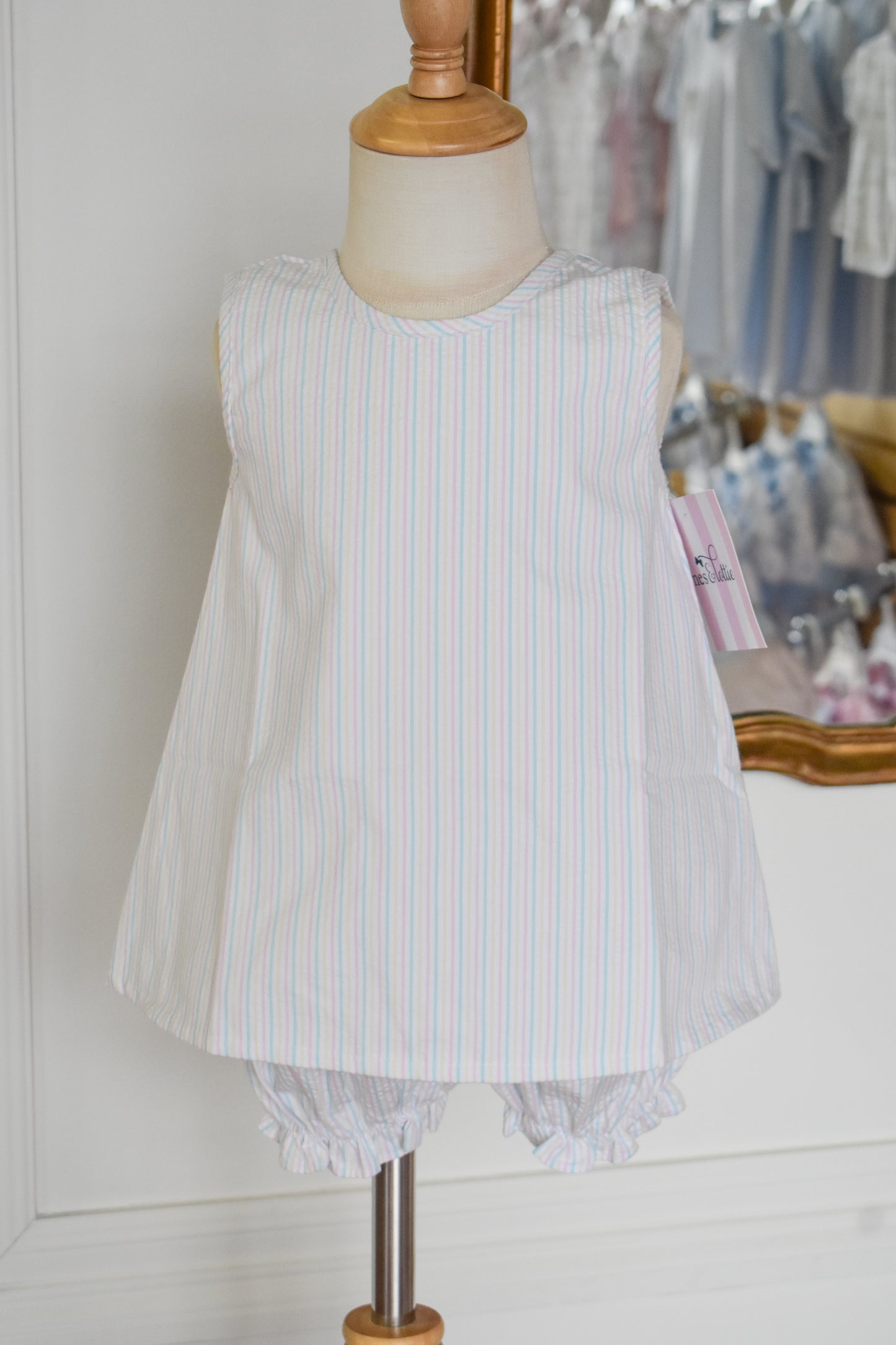 Pastel Striped Lottie Bloomer Set