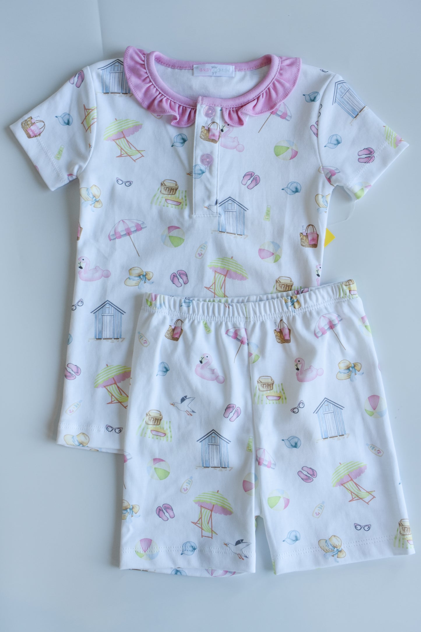 Sandy Pink Toes-Girl’s PJ Short Set