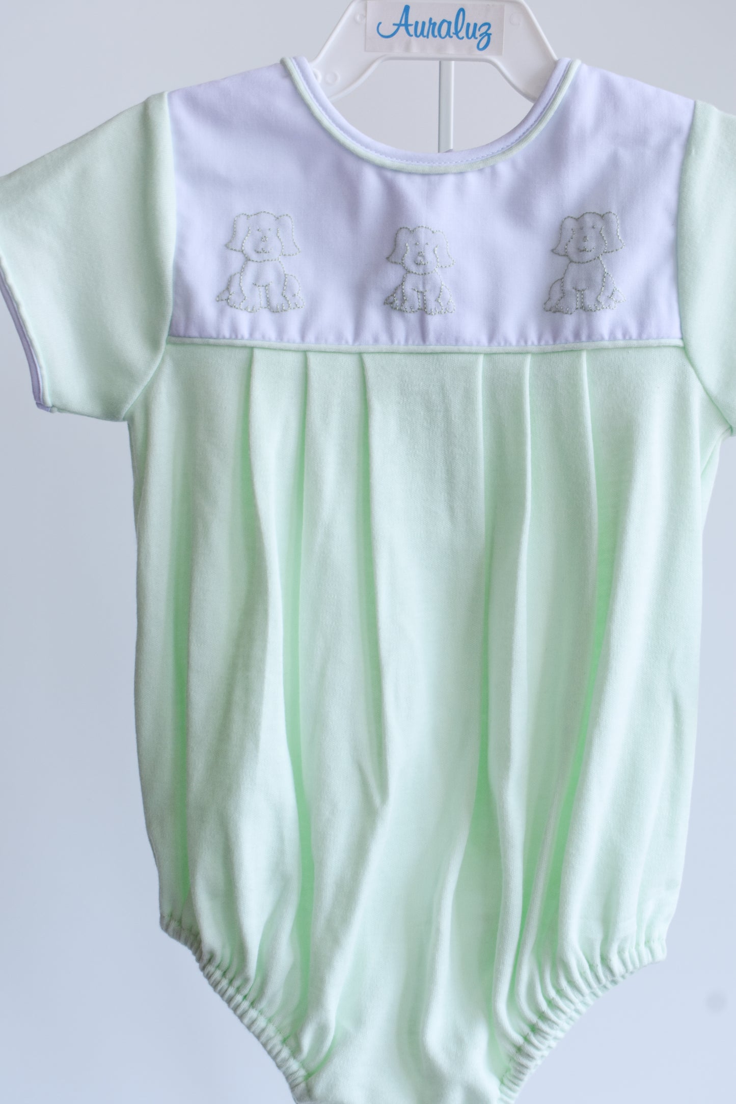 Little Pup Mint Knit Bubble