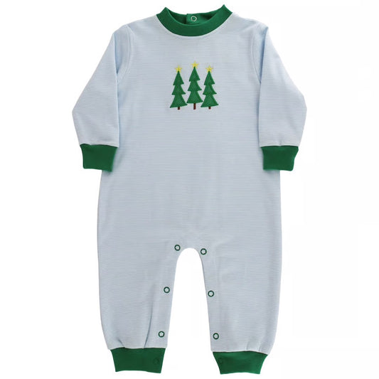 Enchanted Evergreens Boy's Knit Romper