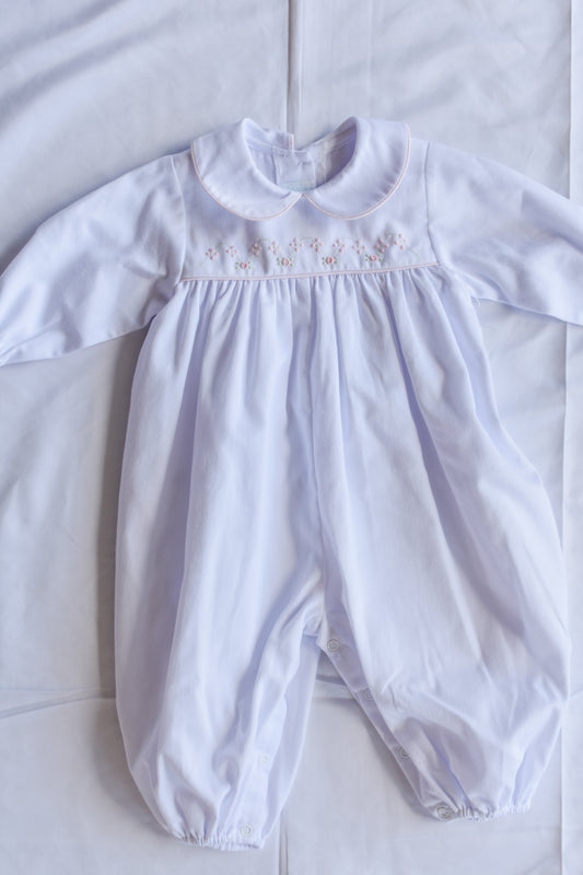 Petal And Vine Longall-White/Pink Trim