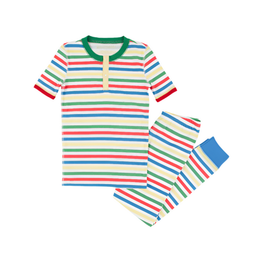 Suttons Short Sleeve Set-Portland Sealife Stripe